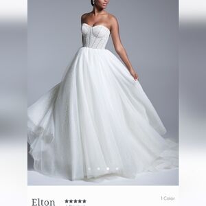 Maggie Sottero White Strapless Wedding Dress